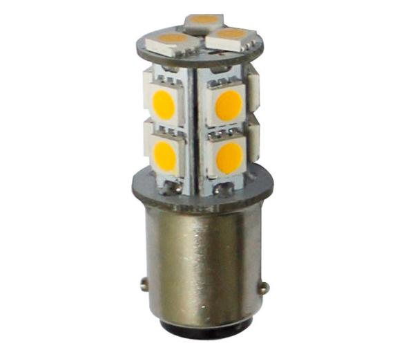Bombilla 13 LEDs BA15D 12-24V