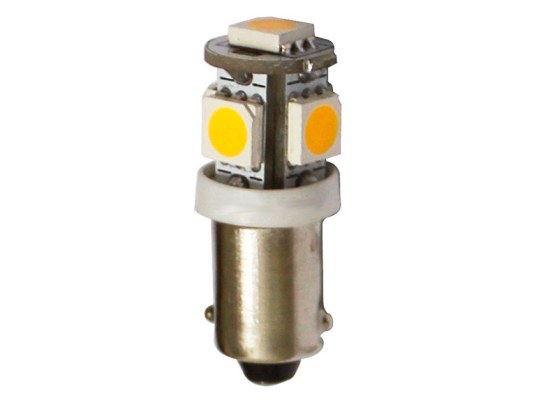 Bombilla 5 LEDs BA9S