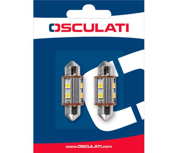 Bombilla Festoon 8 LED 36 mm 2 Unidades