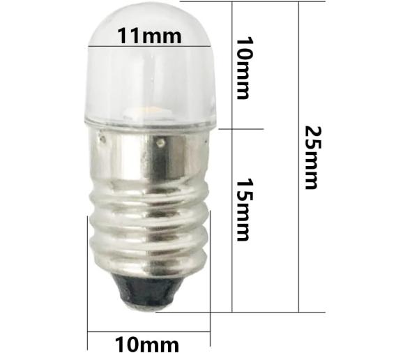 Bombilla LED E10 24V 65 Lm