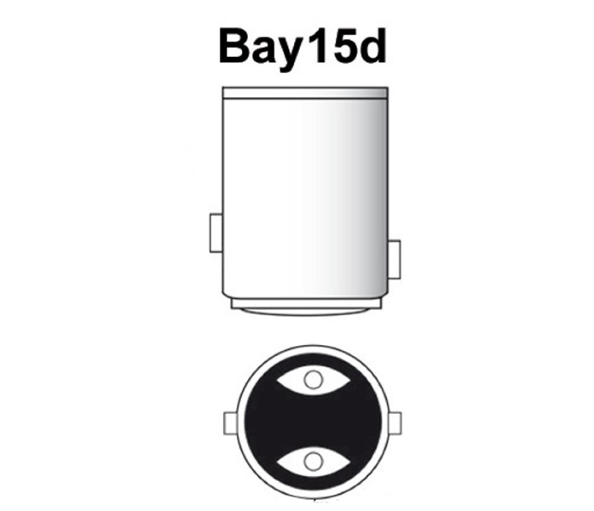 Bombilla LEDs BAY15D 12-24V Navegacion
