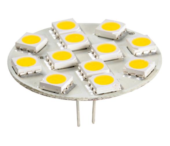 Bombilla 12 LEDs G4 conexion trasera