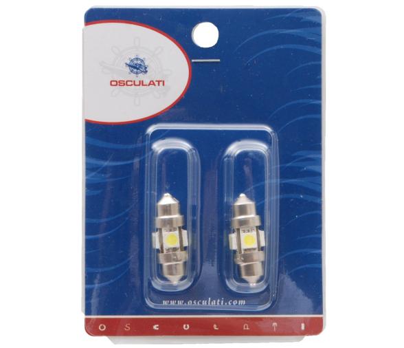 Bombilla Festoon 4 LED 2 unidades