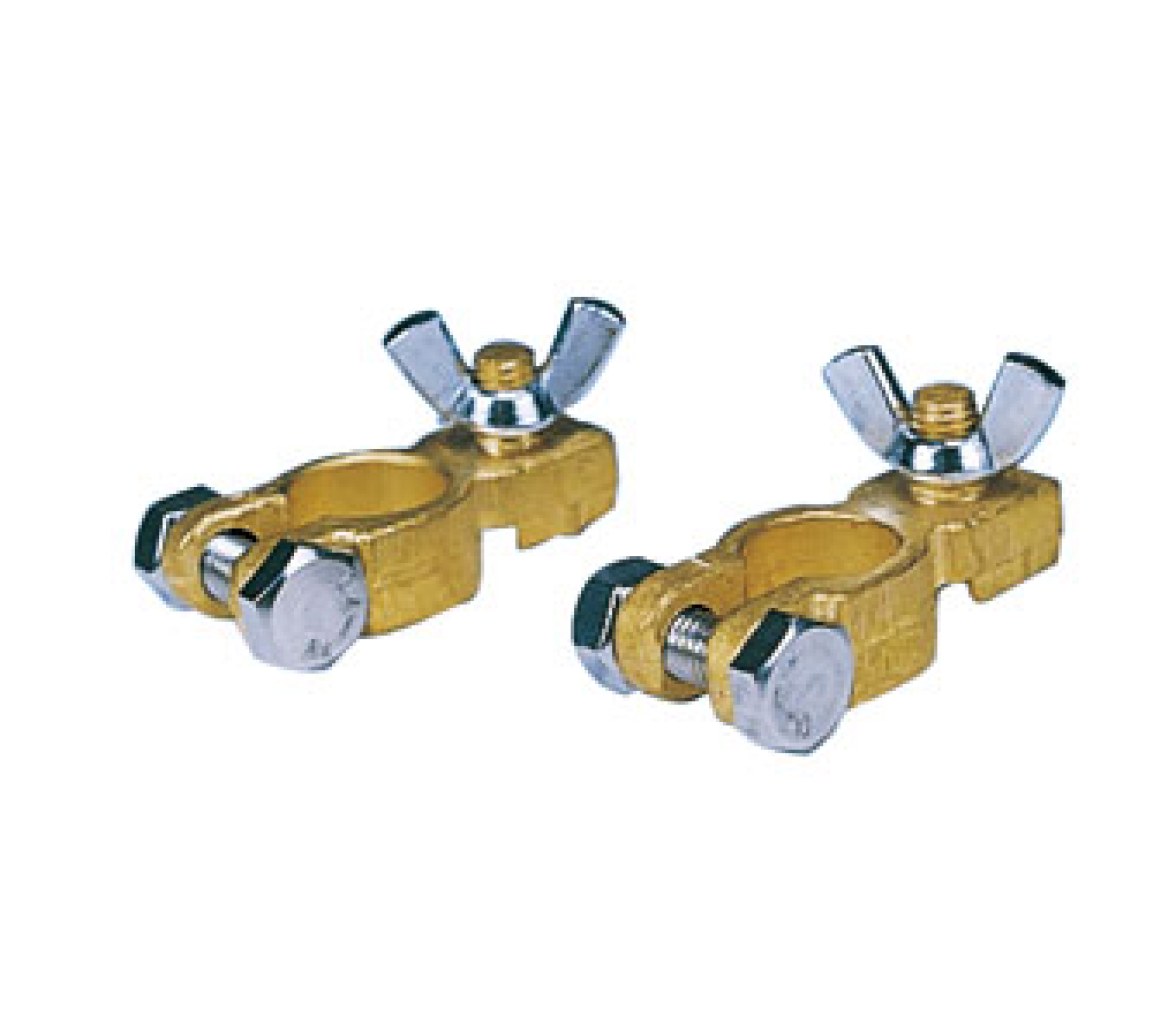 Bornes Bateria Bronce con Tornillo Inoxidable