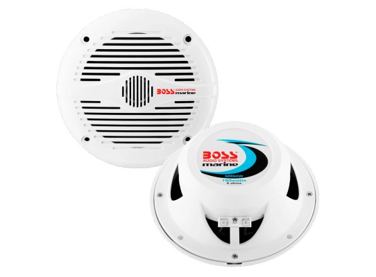 Boss Altavoces Marinos Blancos de 2 Vías 150W MR50W