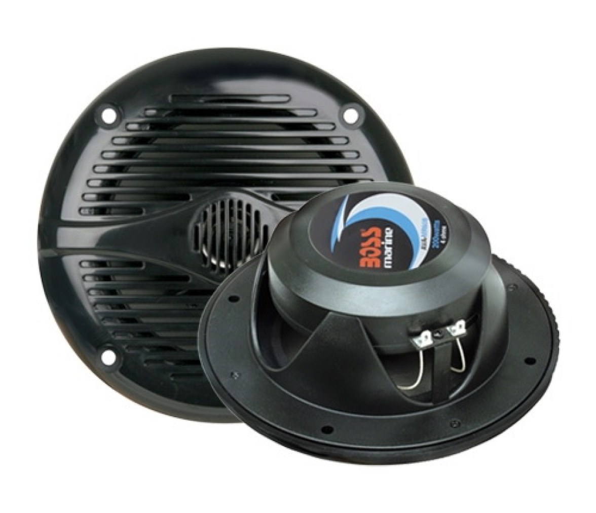 Boss Marine Juego 2 Altavoces Marinos 150W Negros