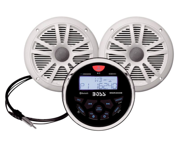 BOSS Pack radio marina MCKGB350W - Blanco