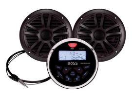 BOSS Pack radio marina MCKGB350W - Negro
