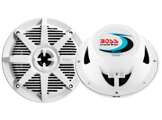150W Boss Marine White 2 Way Coaxial Marine Speaker MR50W