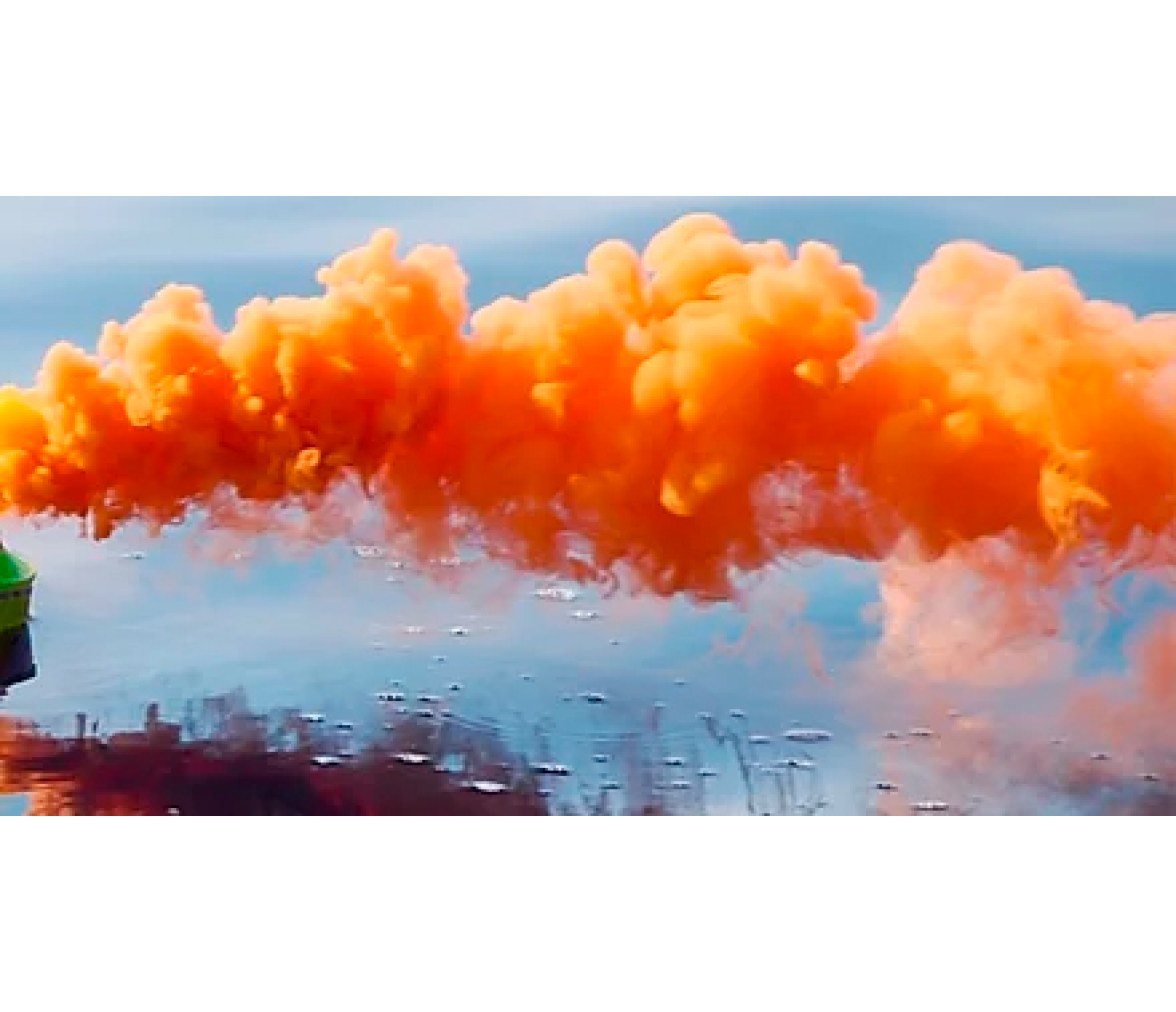 Bote de Humo Fumigeno Flotante