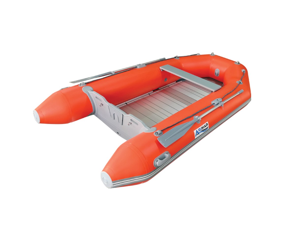 Bote de Rescate ARIMAR, con suelo de Aluminio, Naranja, 330