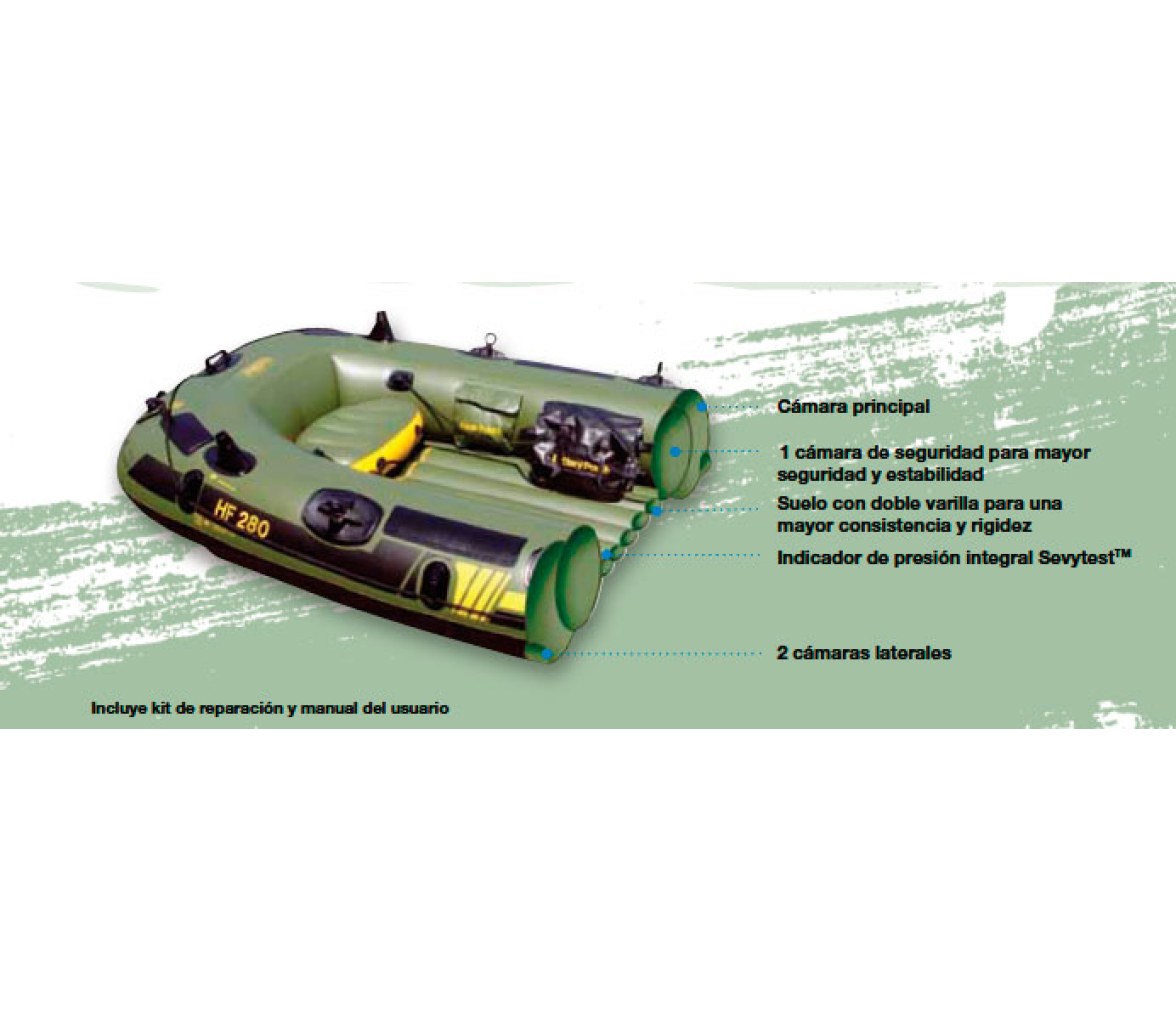 Bote HF280 Fish Hunter 2+1 Plazas Sevylor