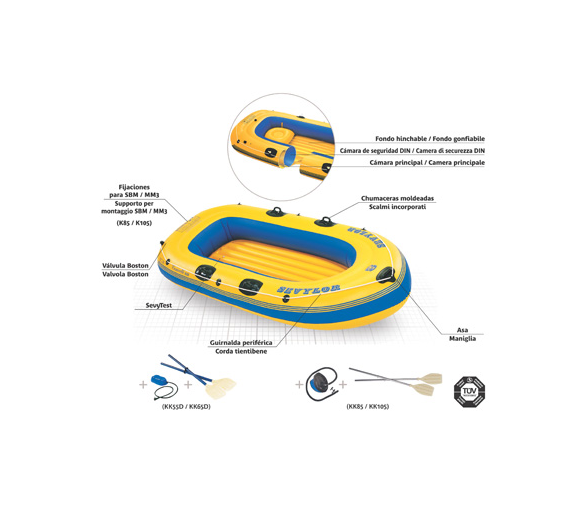 Bote K105 Caravelle 3 Plazas Sevylor