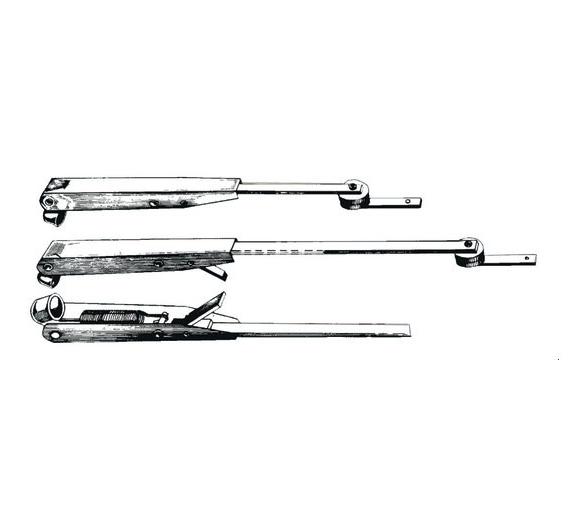 Brazo Extensible Telescopico Acero Inoxidable Negro Mate