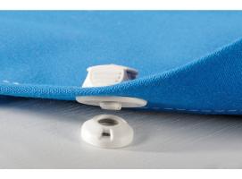 Perfix Broche de Plastico con Tapa Blanco