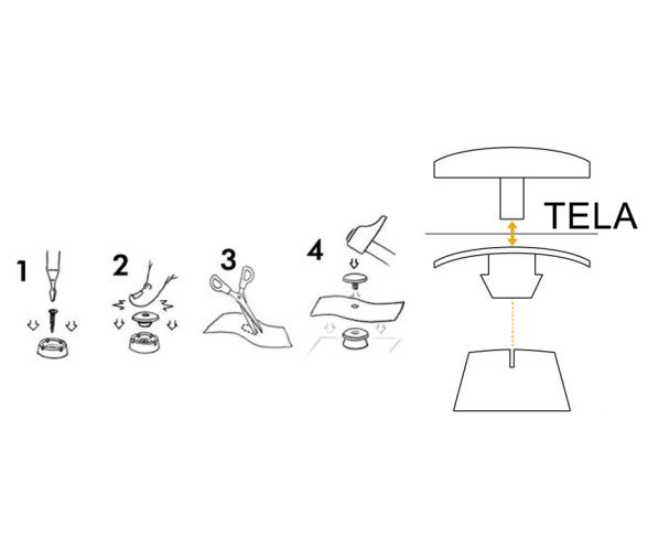 Broche de Plastico para Tornillo