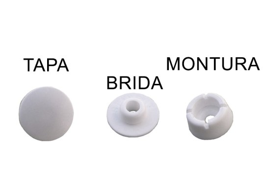 Screw plastic brooch