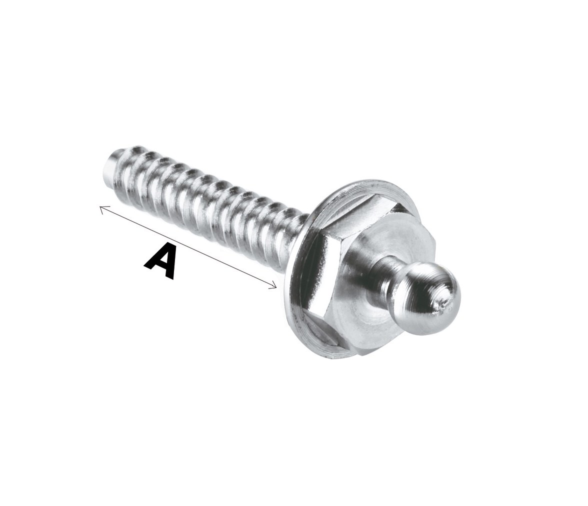 Male screw 12 mm stainless steel LOXX