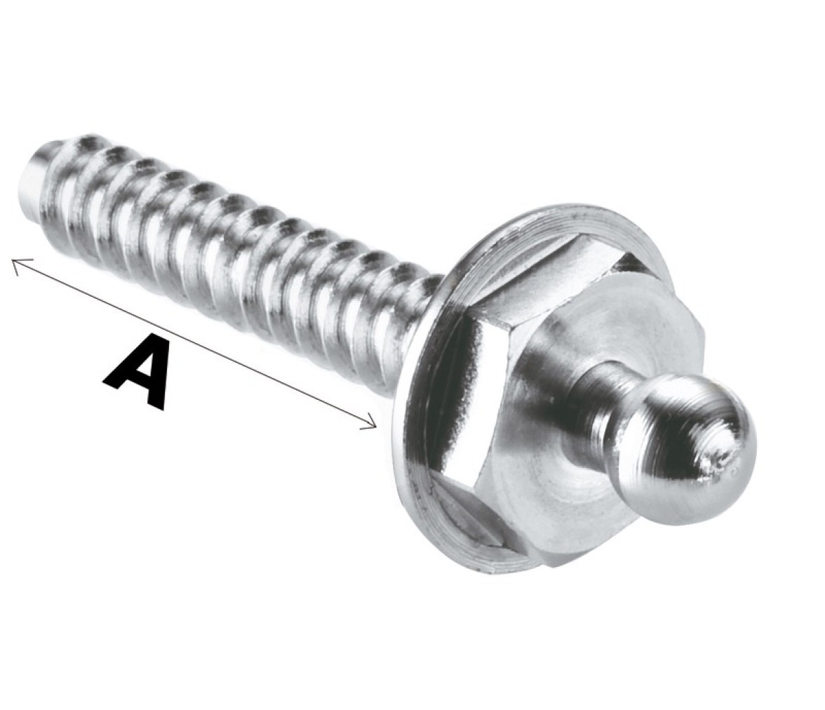 LOXX Broche Macho 10 mm Inox-10 piezas