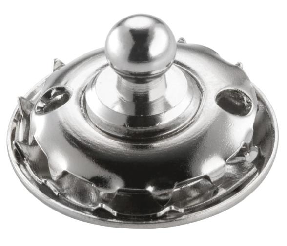 LOXX Broche Macho para Tela Laton Cromado