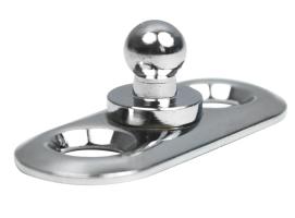 Male screw with plate Chromed Brass LOXX