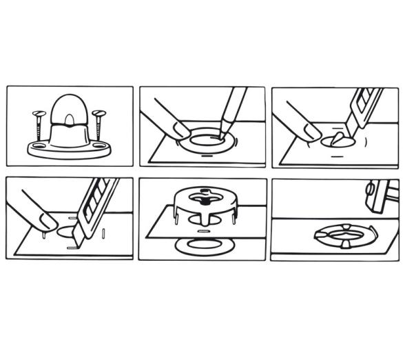 Broches Giratorios en Set de 4 unidades