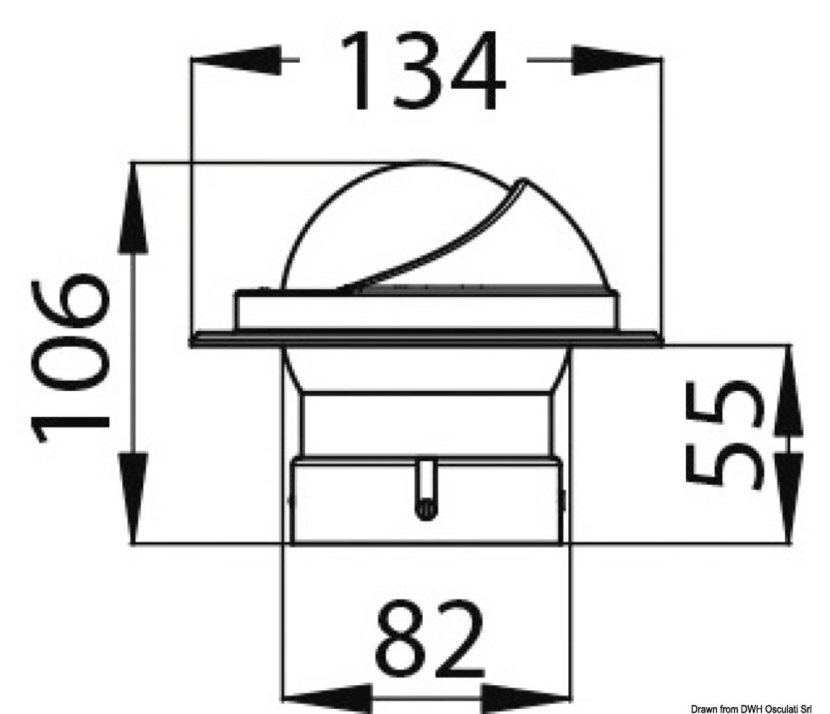 Compás compacto ARTICA serie 3" para embarcaciones de alta velocidad
