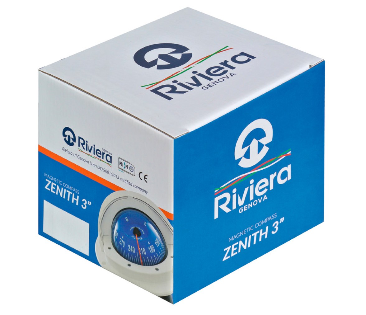 Brújula empotrada Riviera Zenith SLIM de 3”