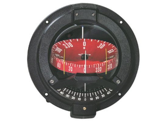 Brújula Navigator BN-202-L Montaje en Mamparo,Rojo/Negro