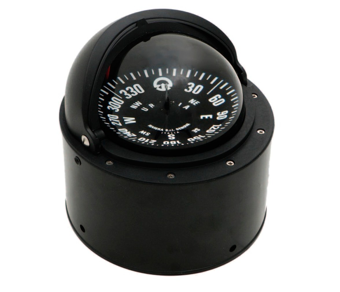Brújula RIVIERA 4" + funda telescópica