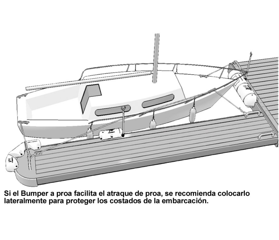Bumper 1-2 Standard 18 x 40 cm Blanco
