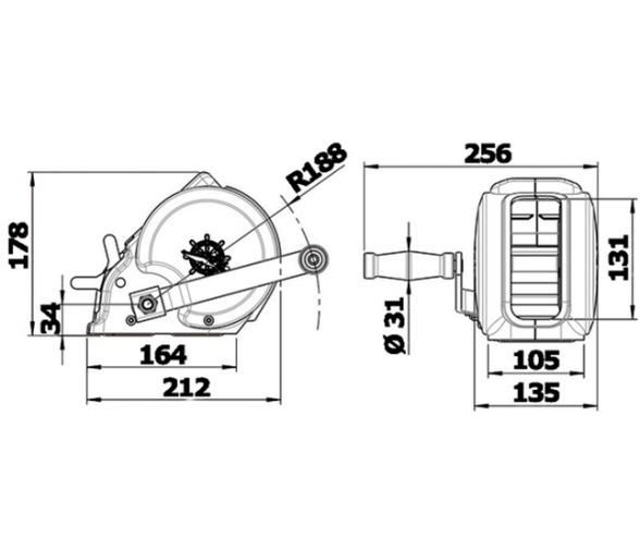 Cabestrante Winch manual para transporte