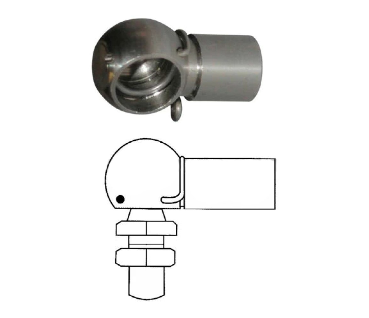 Cabeza de Bola Inoxidable para Amortiguador