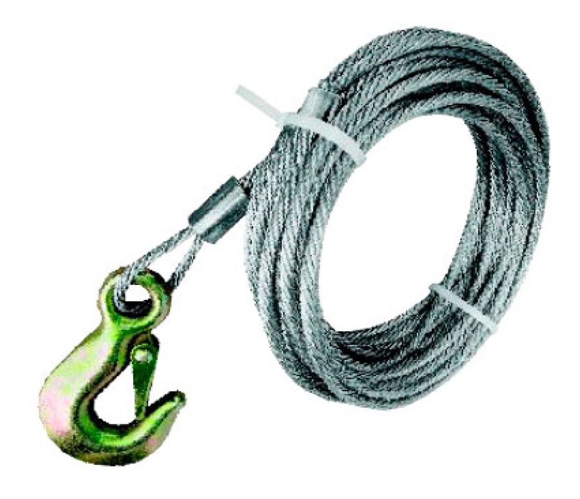 Cable Acero Galvanizado con Gancho para Remolque