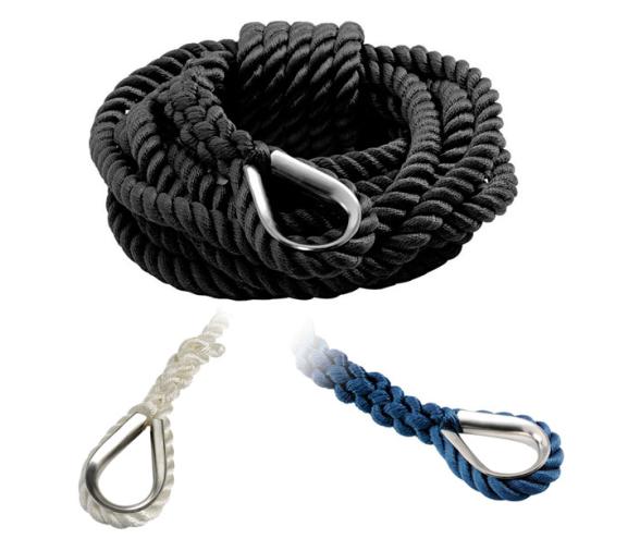 Cabo Amarre y Fondeo 22 mm con Guardacabos Inox