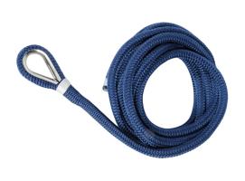 Cabo de Amarre de Poliester de Doble Trenza Azul