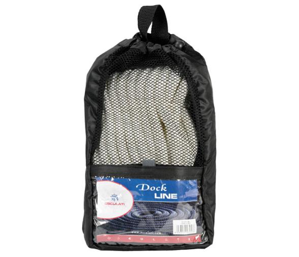 Cabo de Amarre de Poliester de Doble Trenza Blanco con Gaza