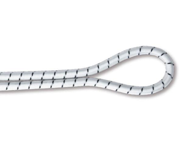 Cabo Elastico Marino Blanco-Negro