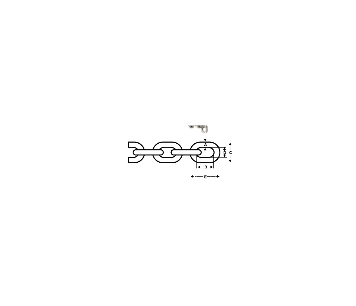 Calibrated Stainless Steel Chain DIN 766 5 mm