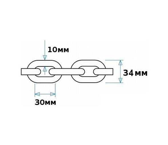 Cadena Galvanizada 10 mm