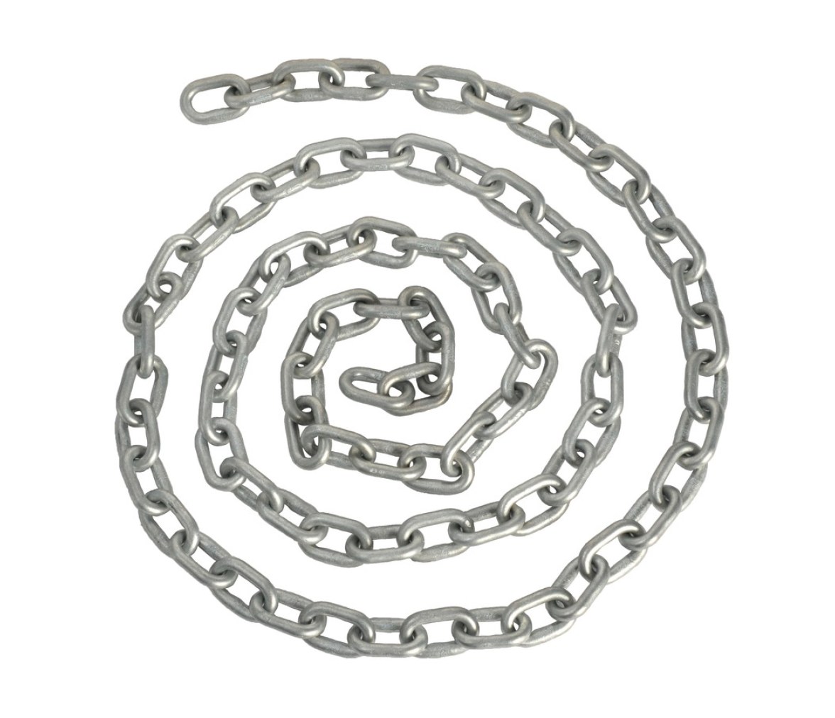 Cadena Galvanizada Calibrada 10 mm DIN766 50 m