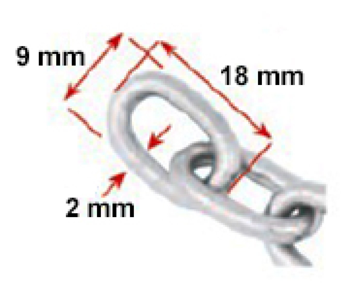 2 mm Genovese Chain Stainless Steel - 1 Meter