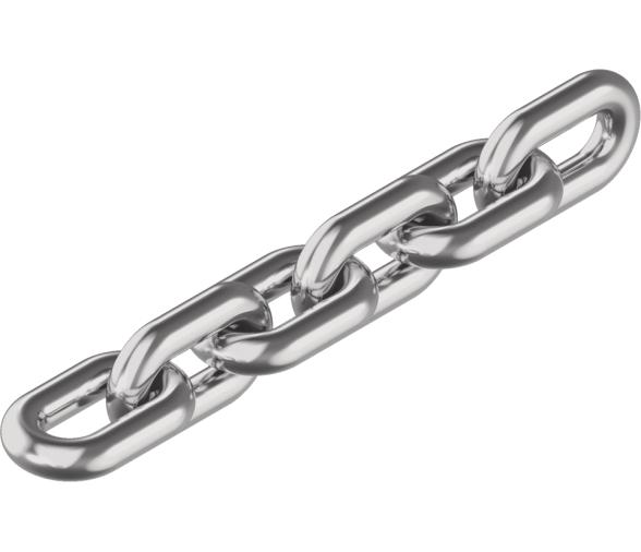 Cadena no Calibrada Inoxidable 304 de 3 mm - 1 Metro