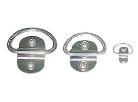 Swivelling articulated half-ring