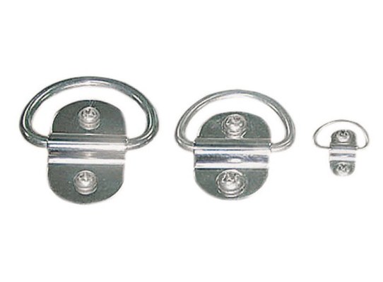 Swivelling articulated half-ring