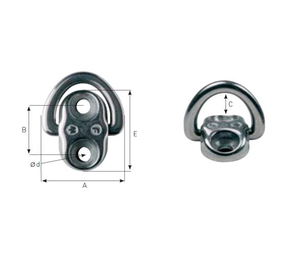 Cadenote Articulado con Base Simple