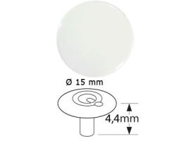 CAF Broche Hembra Parte Superior Inox 316 Blanco