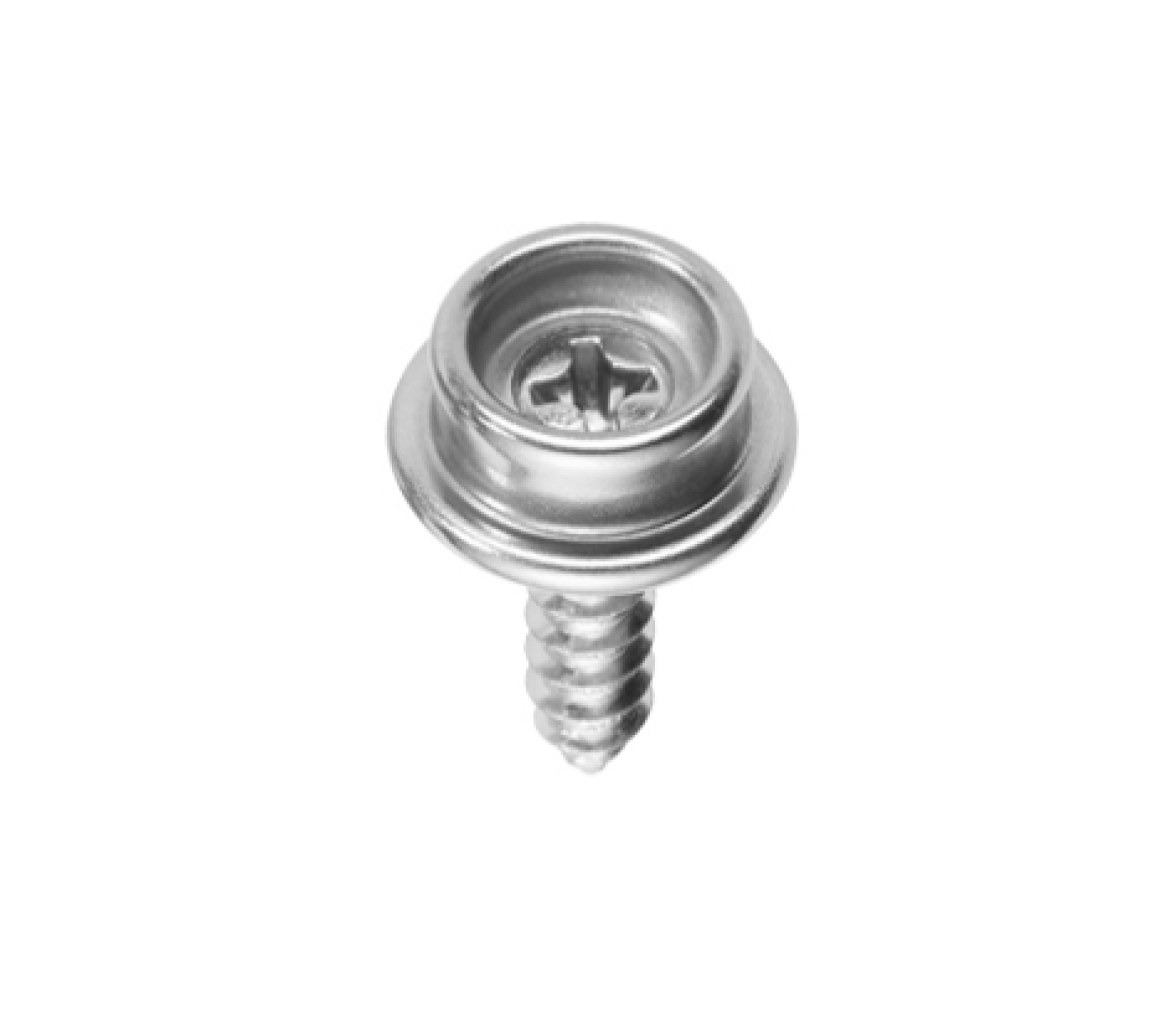 CAF Broche Macho con Tornillo 16mm - Inoxidable