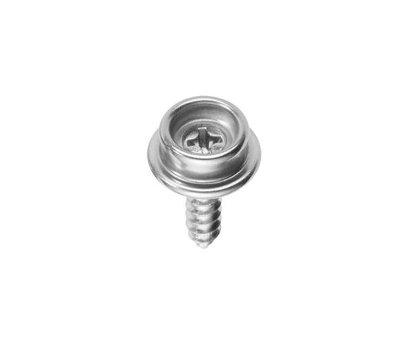 CAF Broche Macho con Tornillo 16mm - Inoxidable