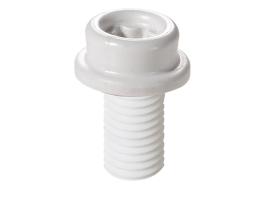 CAF Broche Macho con Tornillo M6 Composite Blanco 10mm